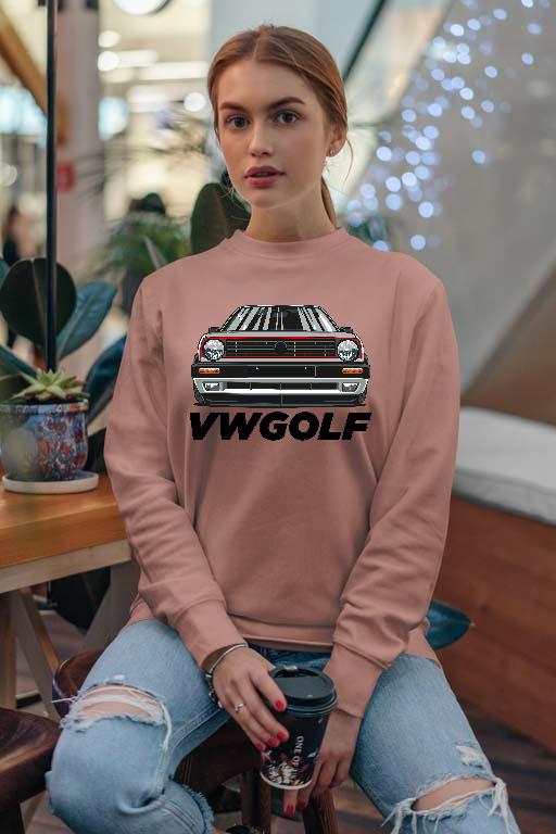 Vw Golf 2 Design 5 - Volkswagen Golf 2 Női Pulóver