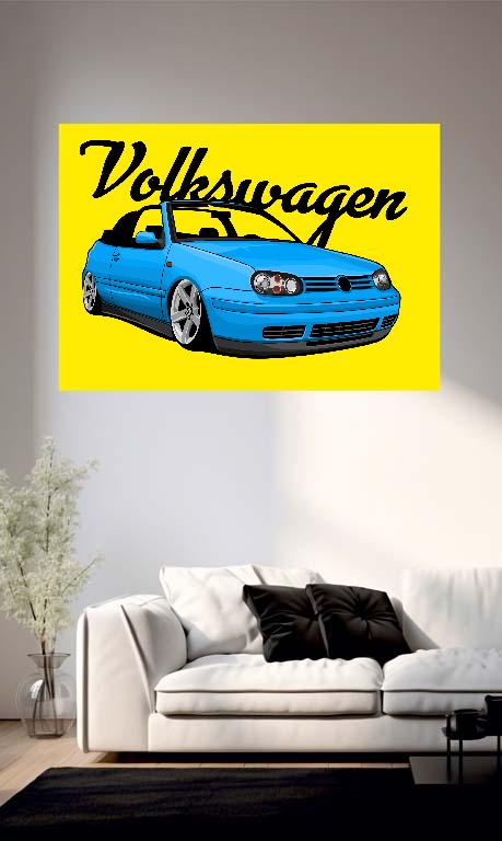 Vw Golf 4 Cabriolet - Volkswagen Golf 4 Poszter