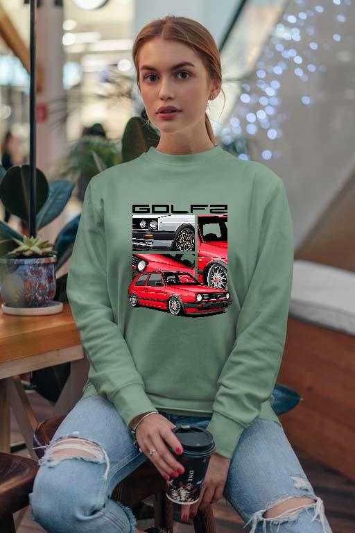 Volkswagen Golf 2 Art - Volkswagen Golf 2 Női Pulóver