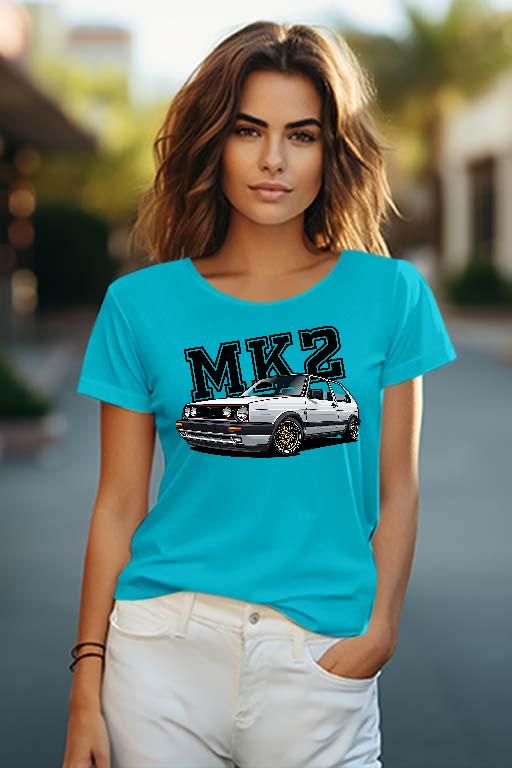 Volkswagen Golf MK2 - Volkswagen Golf 2 Női O-nyakú Póló