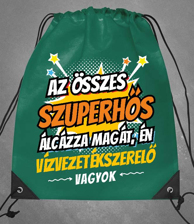 Szuperhős Vízvezetékszerelő - Vízvezetékszerelő Tornazsák