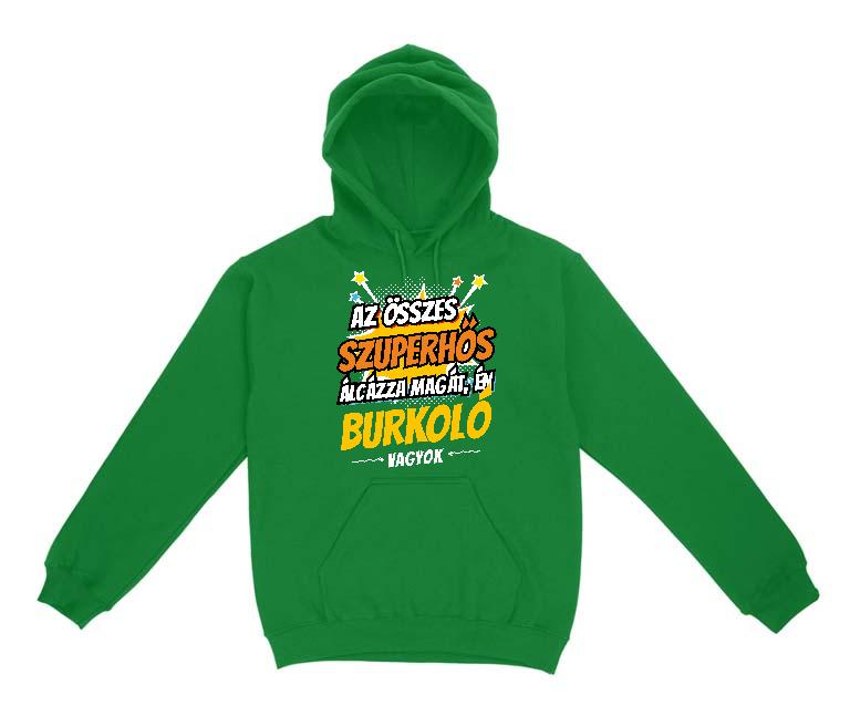 Szuperhős Burkoló - Burkoló Gyerek Kapucnis Pulóver