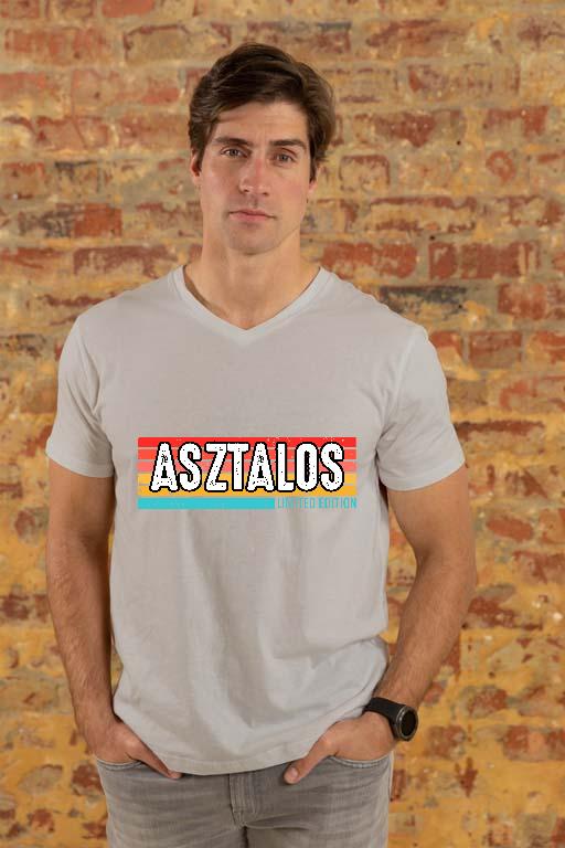 Asztalos Limited Edition - Asztalos Férfi V-nyakú Póló