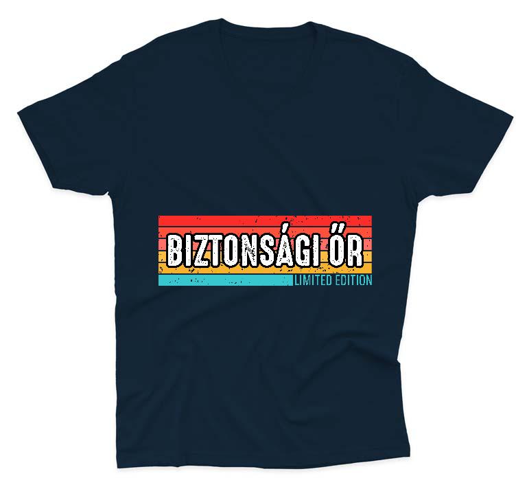 Biztonsági őr Limited Edition - Biztonsági őr Férfi V-nyakú Póló