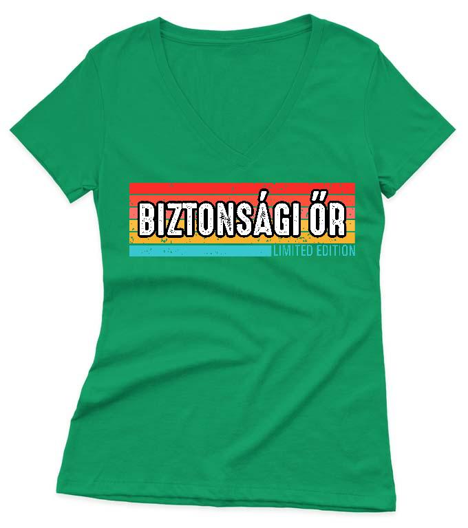 Biztonsági őr Limited Edition - Biztonsági őr Női V-nyakú Póló