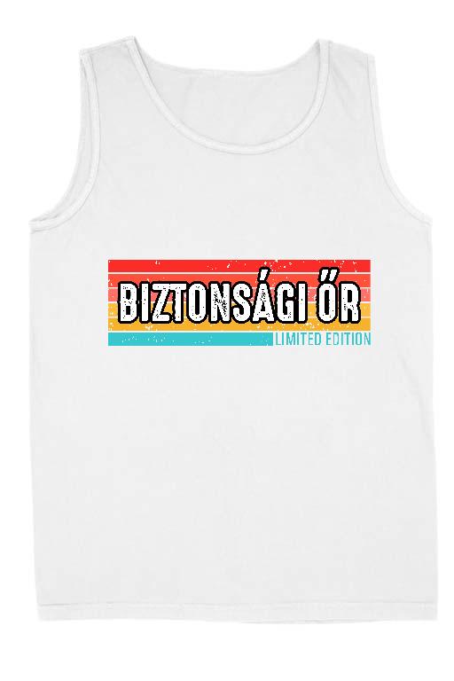 Biztonsági őr Limited Edition - Biztonsági őr Férfi Ujjatlan