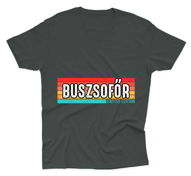 Buszsofőr Limited Edition - Buszsofőr Férfi V-nyakú Póló