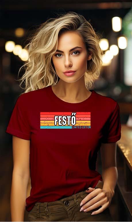 Festő Limited Edition - Festő Női Környakú Póló