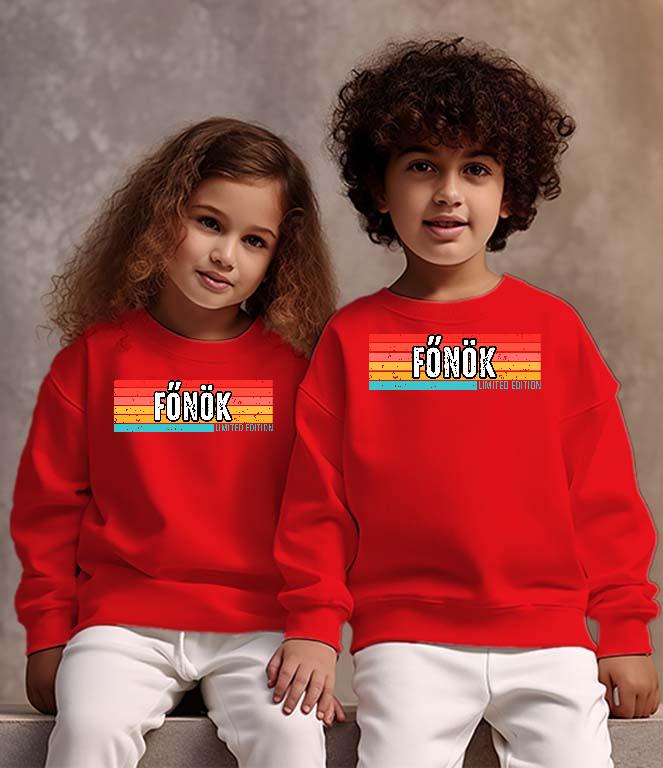 Főnök Limited Edition - Főnök Gyerek Pulóver
