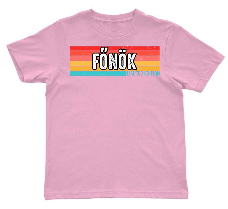 Főnök Limited Edition - Főnök Gyerek Környakú Póló