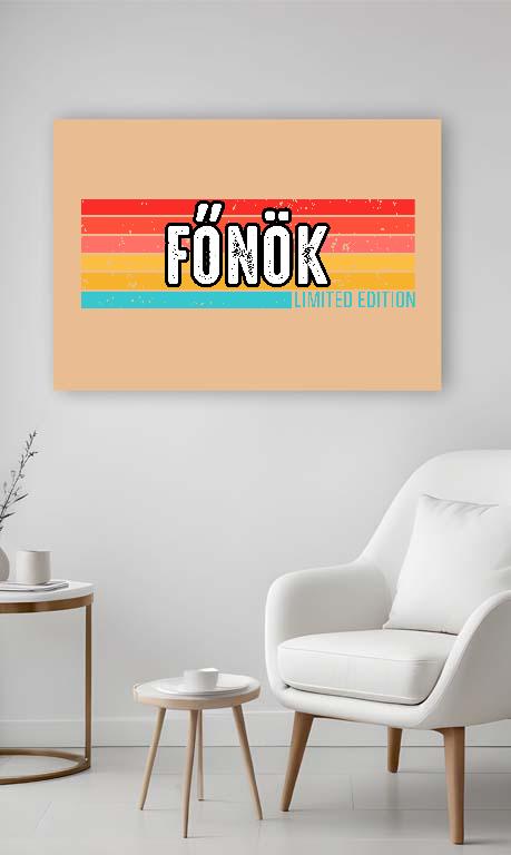 Főnök Limited Edition - Főnök Vászonkép