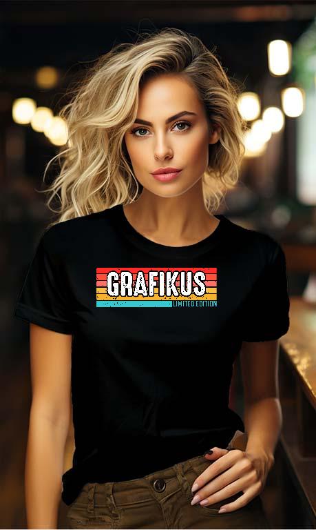 Grafikus Limited Edition - Grafikus Női Környakú Póló