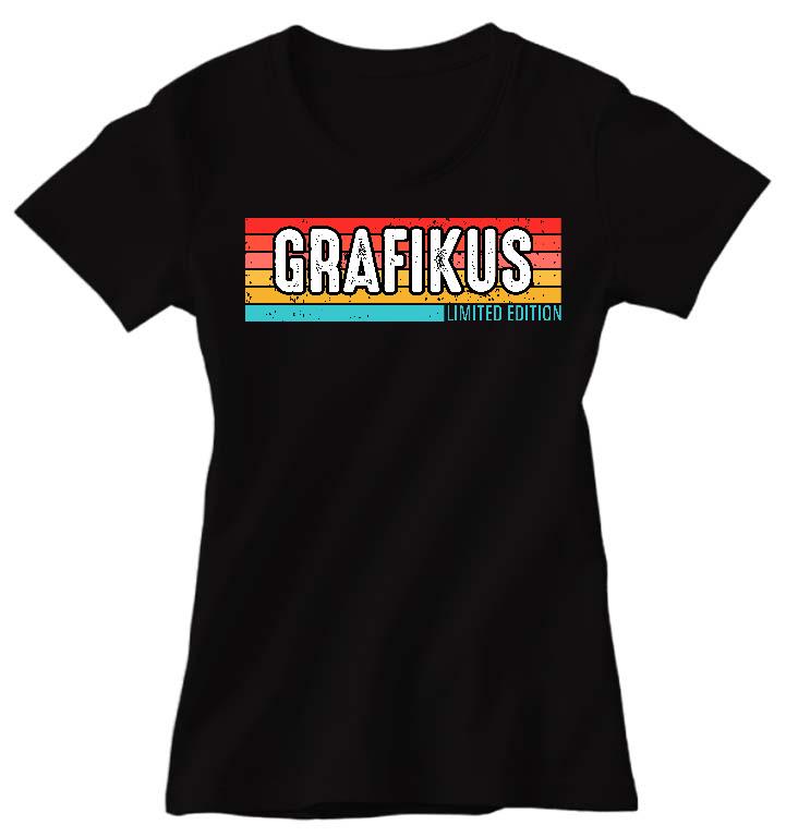 Grafikus Limited Edition - Grafikus Női Környakú Póló