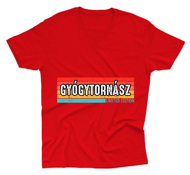 Gyógytornász Limited Edition - Gyógytornász Férfi V-nyakú Póló