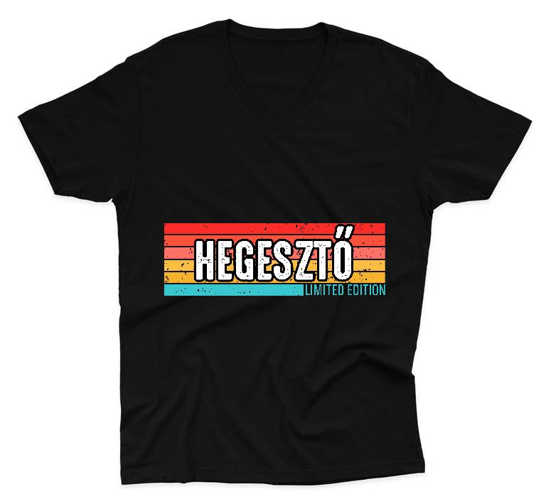 Hegesztő Limited Edition - Hegesztő Férfi V-nyakú Póló