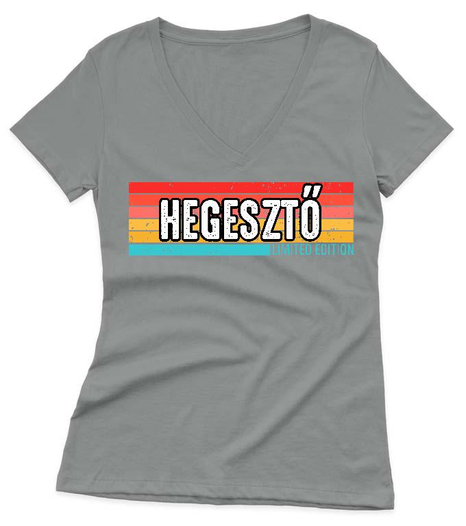 Hegesztő Limited Edition - Hegesztő Női V-nyakú Póló