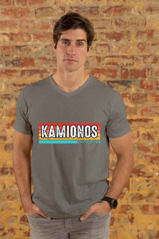 Kamionos Limited Edition - Kamionos Férfi V-nyakú Póló