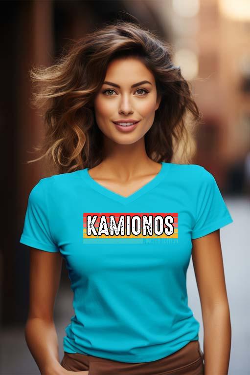Kamionos Limited Edition - Kamionos Női V-nyakú Póló