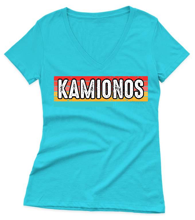 Kamionos Limited Edition - Kamionos Női V-nyakú Póló