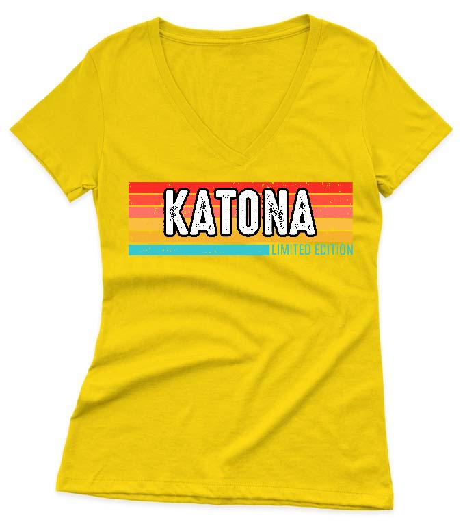 Katona Limited Edition - Katona Női V-nyakú Póló