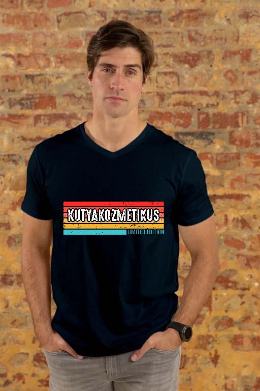 Kutyakozmetikus Limited Edition - Kutyakozmetikus Férfi V-nyakú Póló