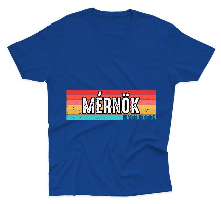 Mérnök Limited Edition - Mérnök Férfi V-nyakú Póló