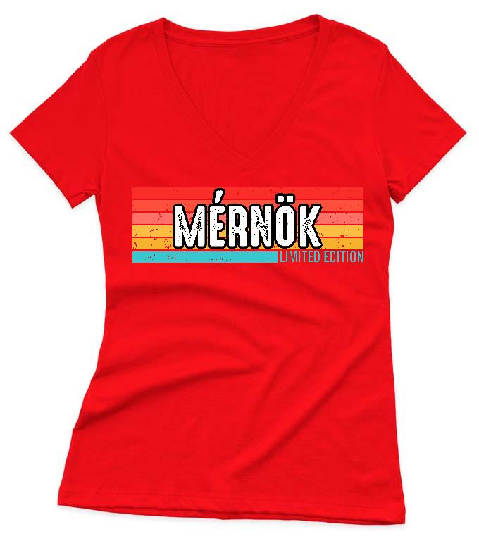 Mérnök Limited Edition - Mérnök Női V-nyakú Póló