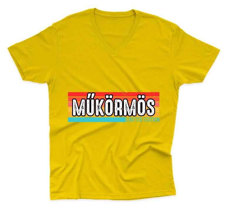 Műkörmös Limited Edition - Műkörmös Férfi V-nyakú Póló