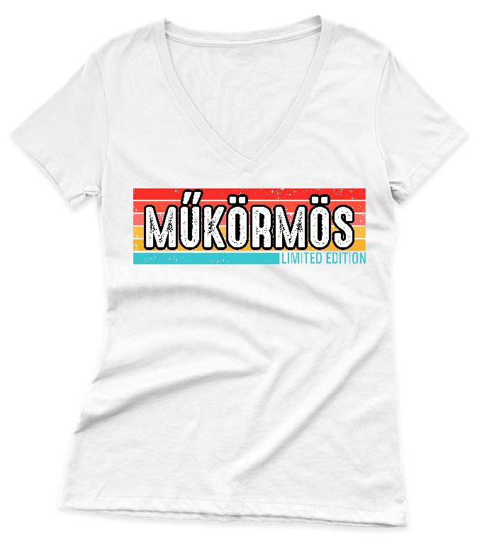 Műkörmös Limited Edition - Műkörmös Női V-nyakú Póló