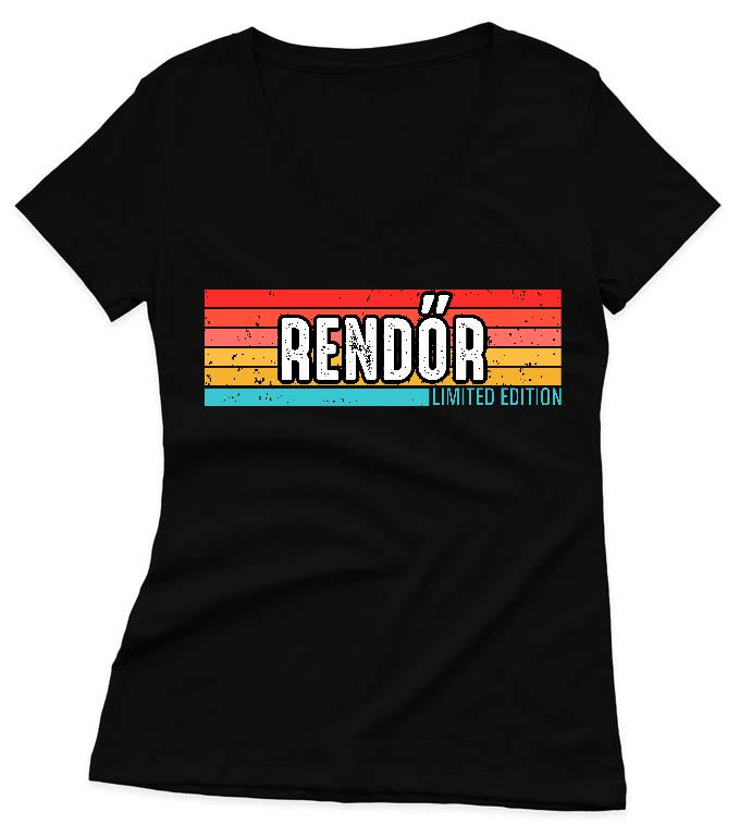 Rendőr Limited Edition - Rendőr Női V-nyakú Póló