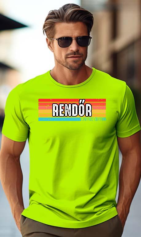 Rendőr Limited Edition - Rendőr Férfi Prémium Póló