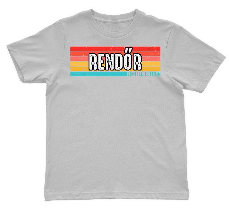 Rendőr Limited Edition - Rendőr Gyerek Környakú Póló