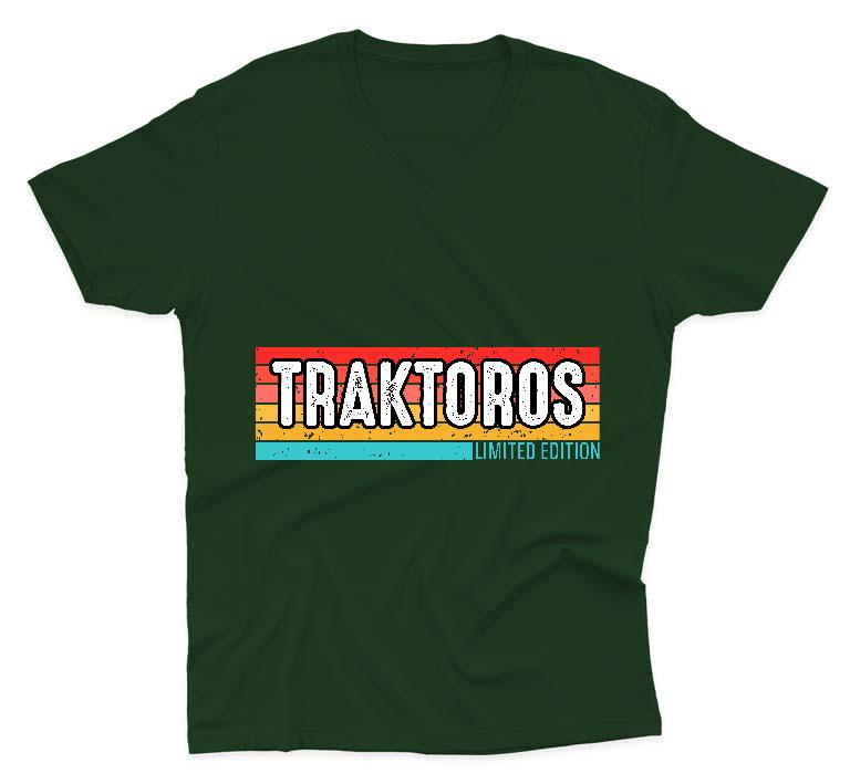 Traktoros Limited Edition - Traktoros Férfi V-nyakú Póló