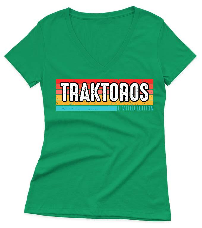 Traktoros Limited Edition - Traktoros Női V-nyakú Póló