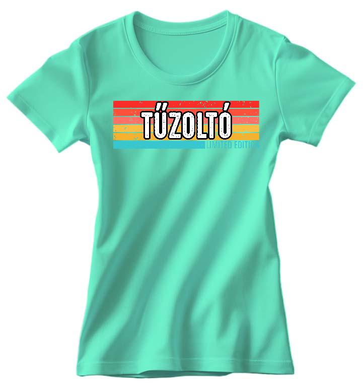 Tűzoltó Limited Edition - Tűzoltó Női Környakú Póló