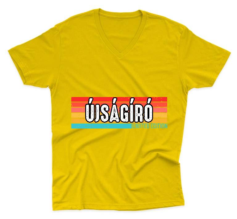 Újságíró Limited Edition - Újságíró Férfi V-nyakú Póló