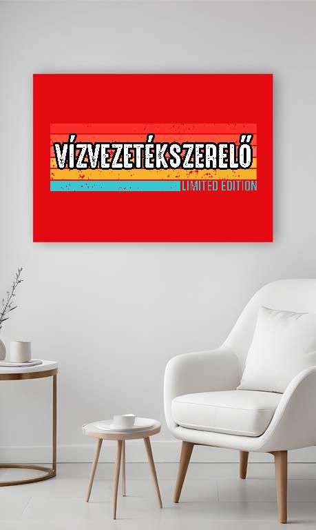 Vízvezetékszerelő Limited Edition - Vízvezetékszerelő Vászonkép