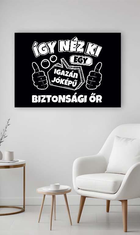 Igazán jóképű Biztonsági őr - Biztonsági őr Vászonkép