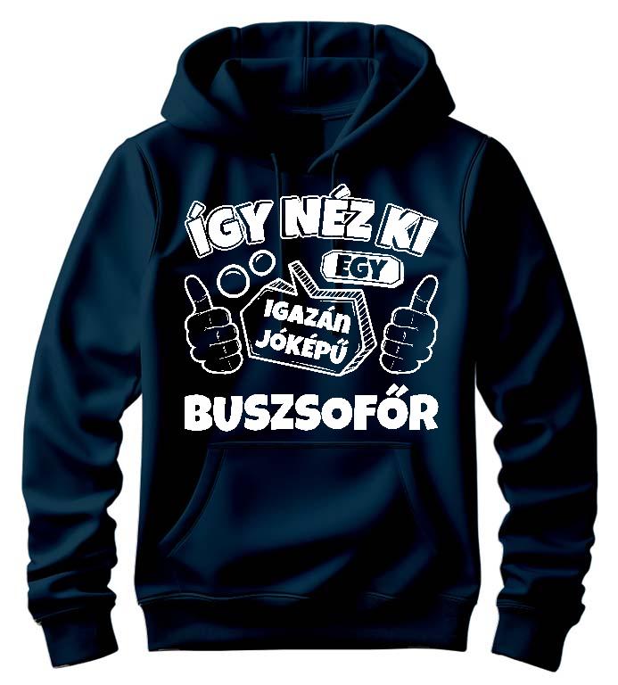 Igazán jóképű Buszsofőr - Buszsofőr Férfi Kapucnis Pulóver