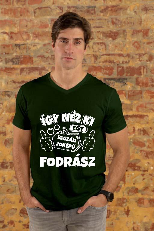 Igazán jóképű Fodrász - Fodrász Férfi V-nyakú Póló