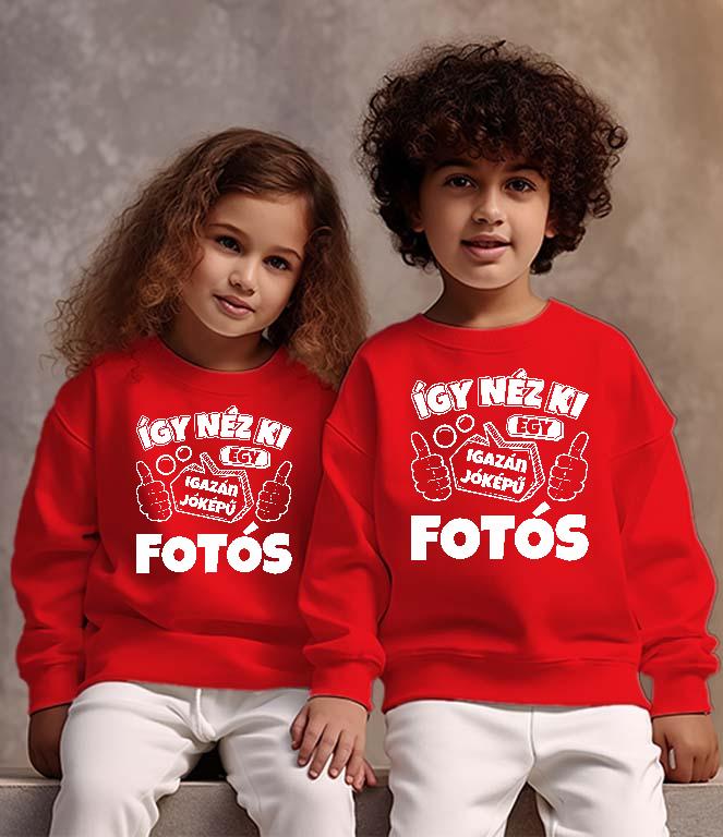 Igazán jóképű Fotós - Fotós Gyerek Pulóver