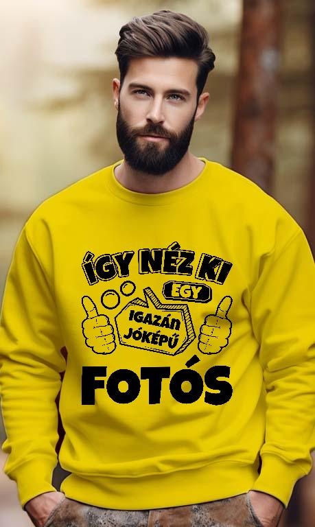 Igazán jóképű Fotós - Fotós Férfi Pulóver