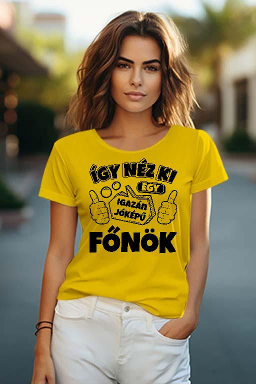 Igazán jóképű Főnök - Főnök Női O-nyakú Póló