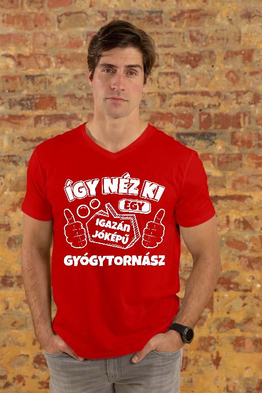 Igazán jóképű Gyógytornász - Gyógytornász Férfi V-nyakú Póló