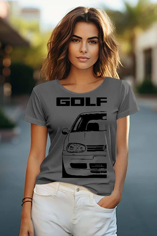 Vw Golf 4 - Volkswagen Golf 4 Női O-nyakú Póló