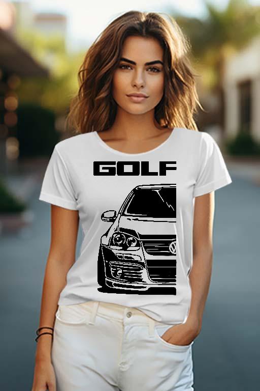 VW Golf 5 - Volkswagen Golf 5 Női O-nyakú Póló