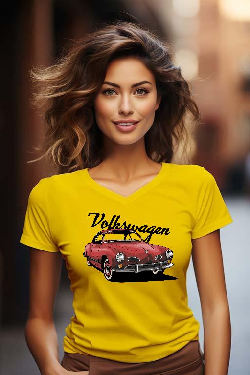Volkswagen Karmann Ghia - Volkswagen Karmann Ghia Női V-nyakú Póló