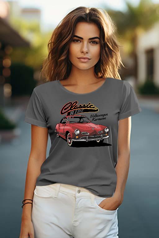 VW Karmann Ghia - Volkswagen Karmann Ghia Női O-nyakú Póló