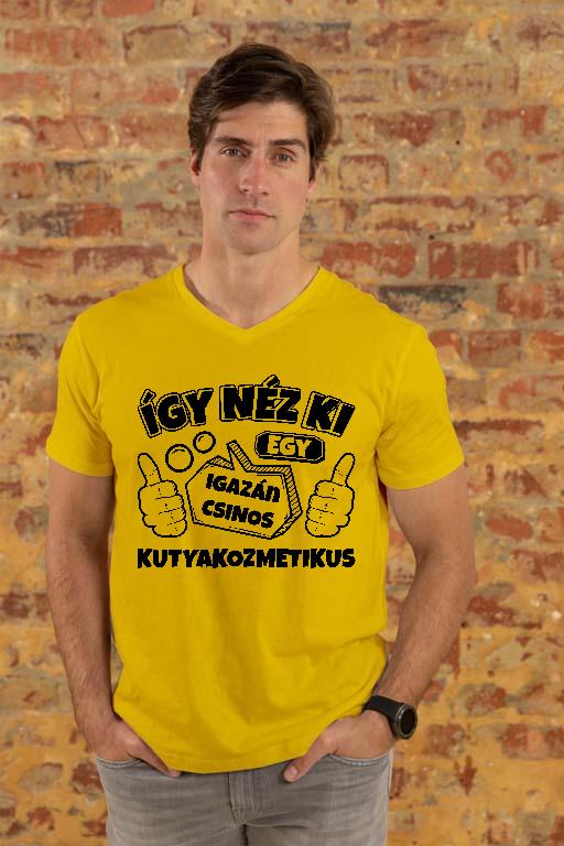 Igazán csinos Kutyakozmetikus - Kutyakozmetikus Férfi V-nyakú Póló
