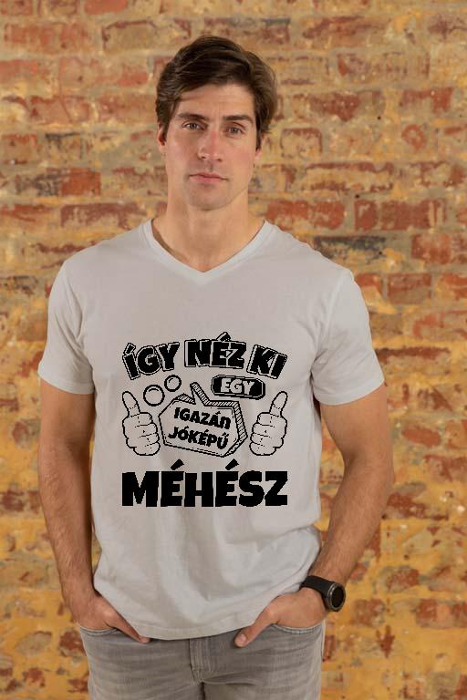 Igazán jóképű Méhész - Méhész Férfi V-nyakú Póló